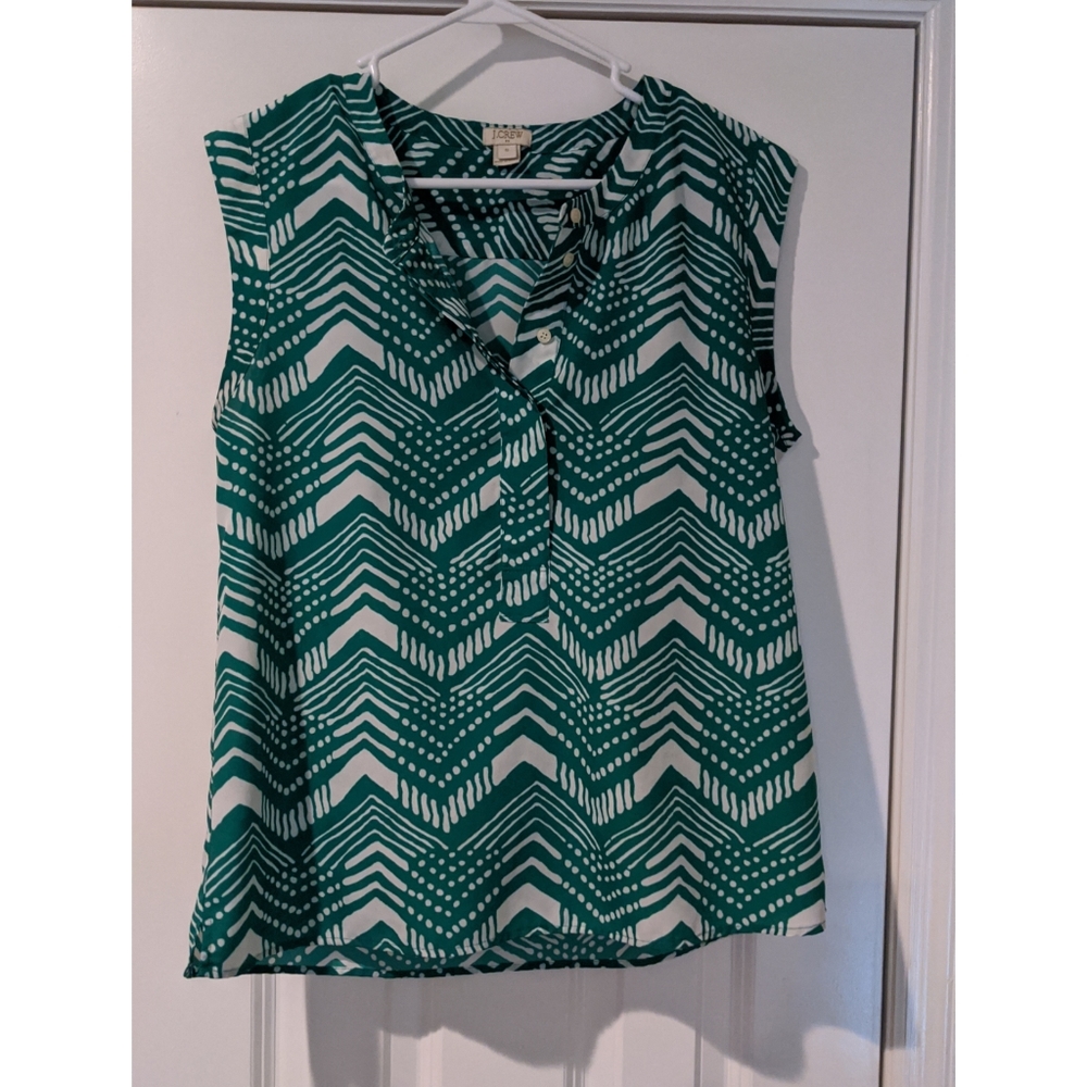 J. Crew Chevron Sleeveless Tank